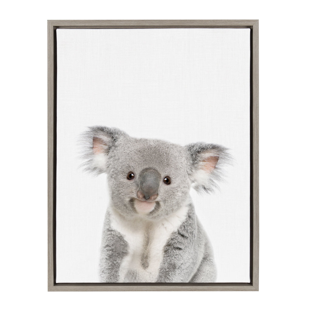 Sylvie Koala Framed Canvas by Amy Peterson Art Studio
