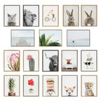 Sylvie Alpaca in Little Fish Bath Framed Canvas by Amy Peterson Art Studio