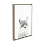 Sylvie Fox Portrait Framed Canvas by Simon Te Tai