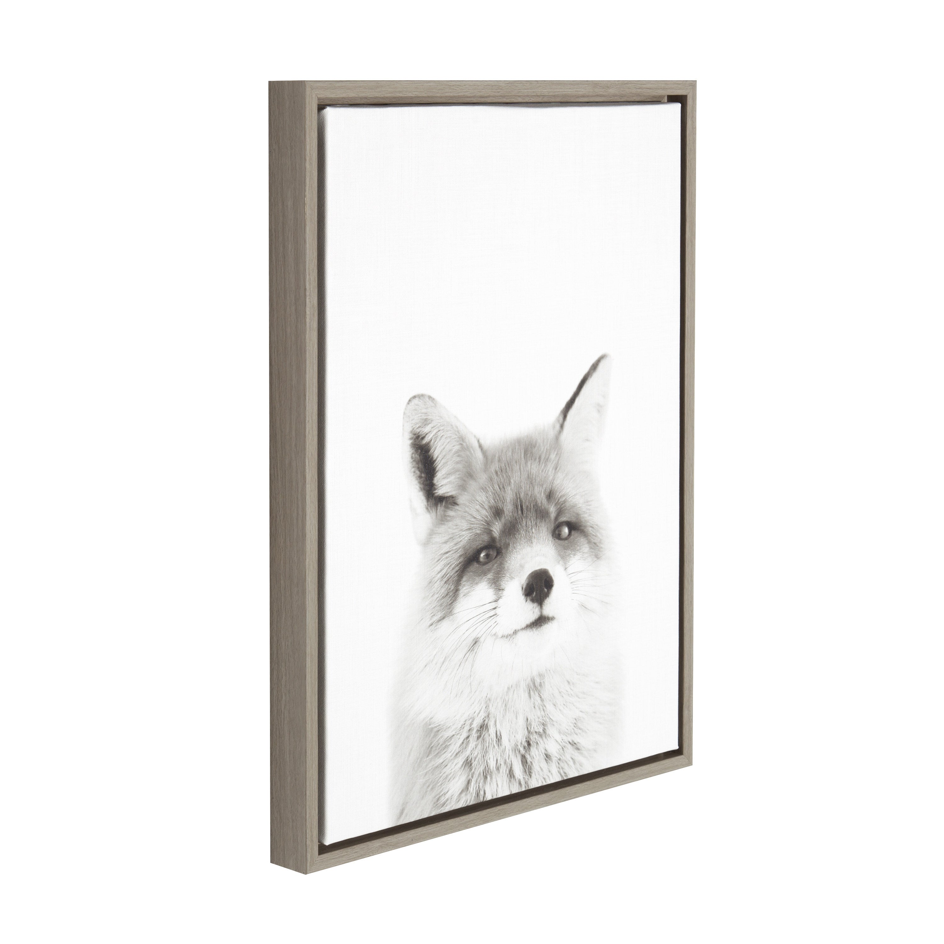 Sylvie Fox Portrait Framed Canvas by Simon Te Tai