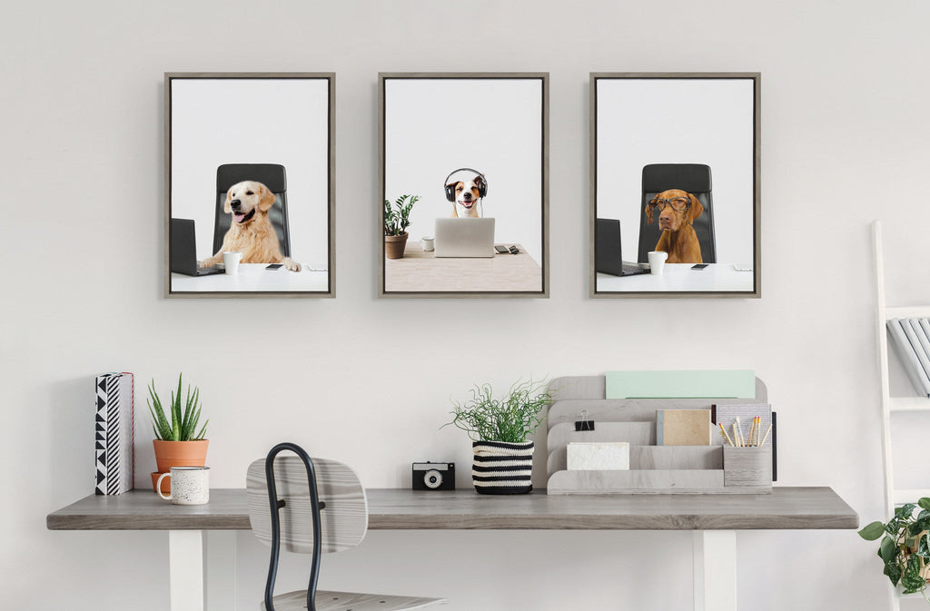 Sylvie You can call me Doug, I’m in IT Framed Canvas by The Creative Bunch Studio
