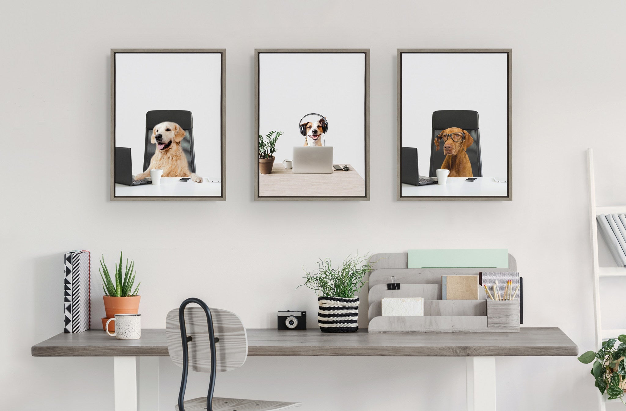 Sylvie You can call me Doug, I’m in IT Framed Canvas by The Creative Bunch Studio