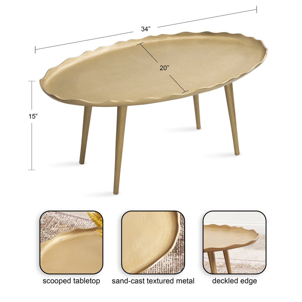 Alessia Oval Coffee Table