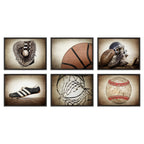 Sylvie Vintage Bball Framed Canvas by Shawn St. Peter