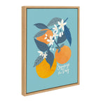 Sylvie 551 Oranges Framed Canvas by Mia Charro