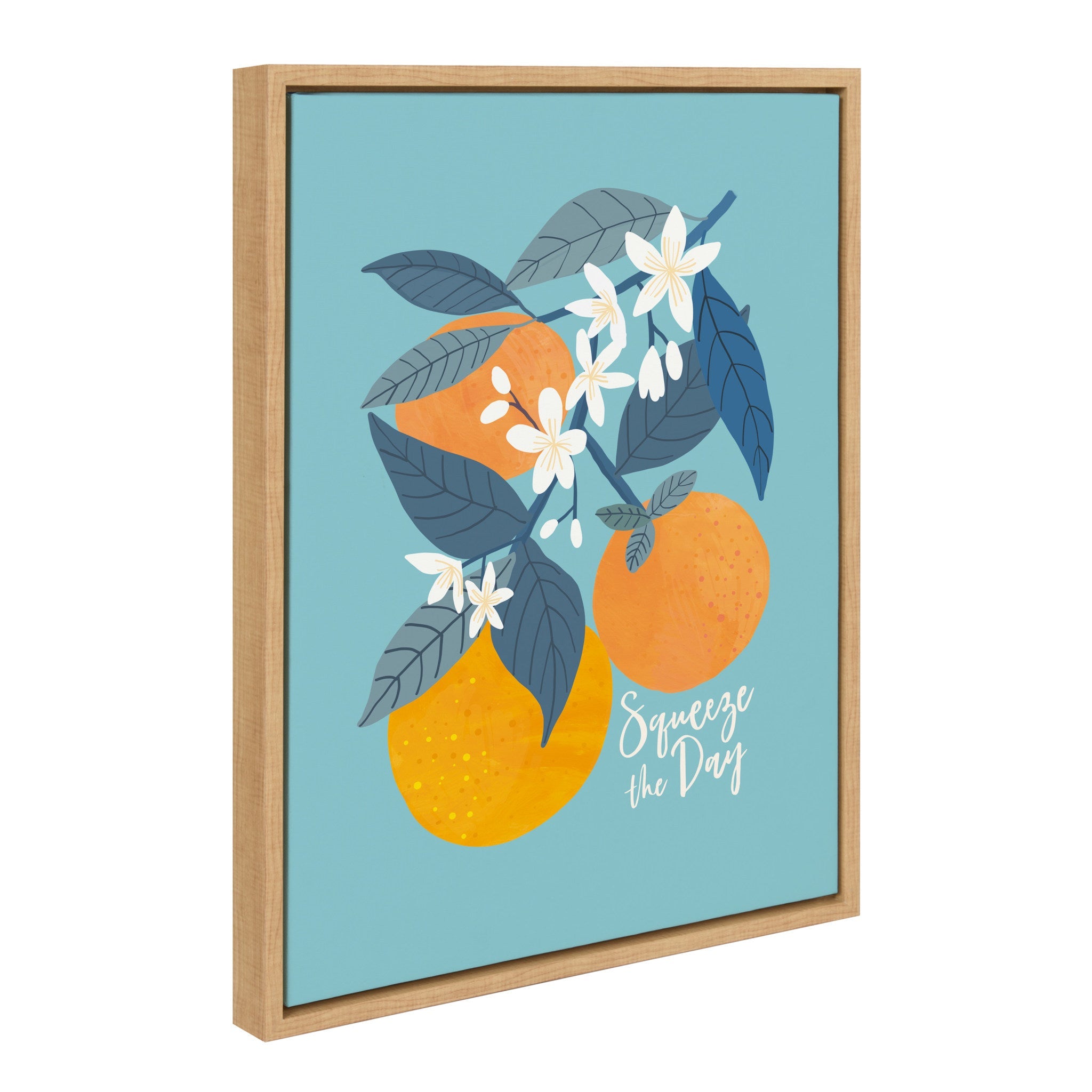 Sylvie 551 Oranges Framed Canvas by Mia Charro