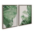 Sylvie Plant Study 6 and Plant Study 7 Framed Canvas Set by Alicia Abla