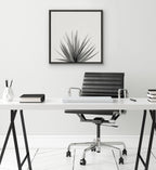 Sylvie Haze Agave Succulent Framed Canvas by The Creative Bunch Studio