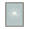 Sylvie Sun Beach Tropical Surf Framed Canvas by The Creative Bunch Studio