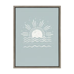 Sylvie Sun Beach Tropical Surf Framed Canvas by The Creative Bunch Studio