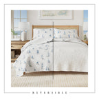 Coastal Blue Sailboat Quilt Set - Marzano Collection