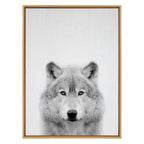 Sylvie Wolf Framed Canvas by Simon Te Tai
