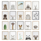 Sylvie Lion Framed Canvas by Simon Te Tai