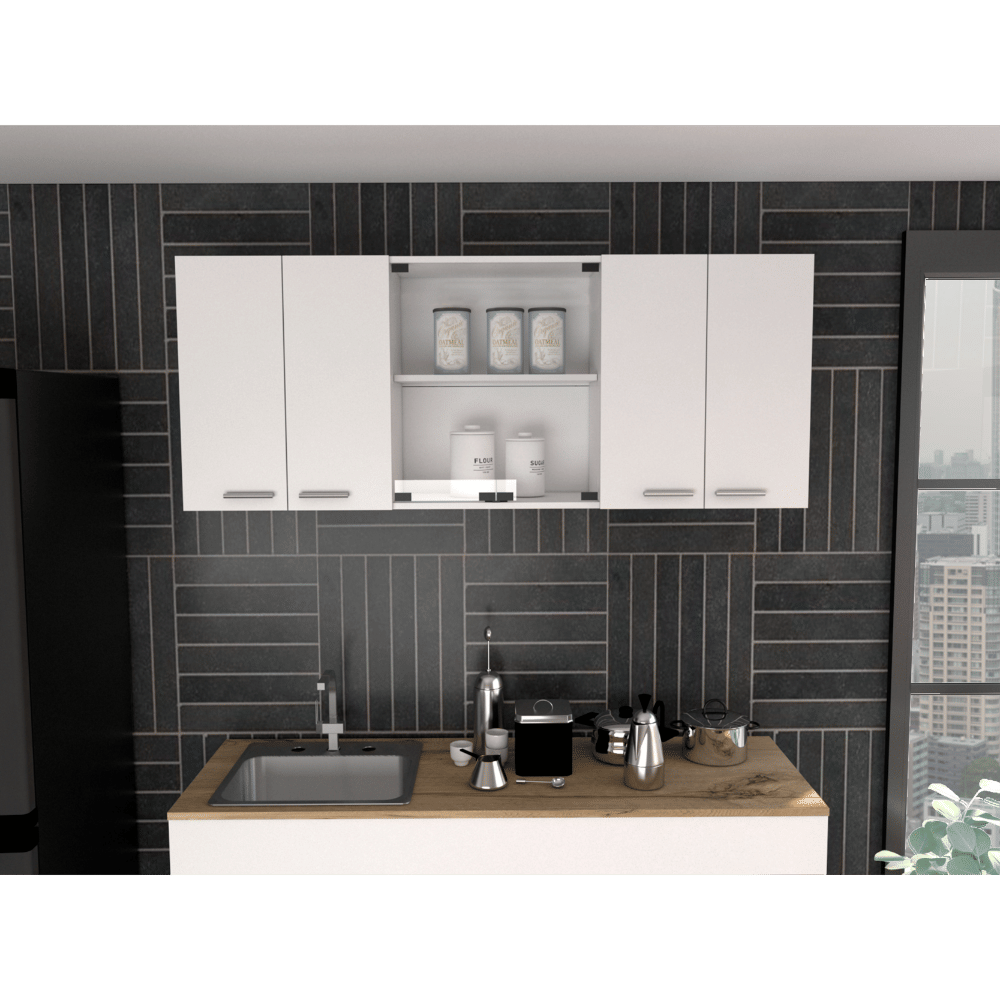 Yuma 150 Wall cabinet Two close cabinets Two Open Shelves(D0102H2R0JY)