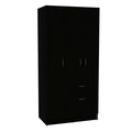 Ramblas Armoire Two cabinets One Drawer Hidden Drawer Shoes(D0102H2R0VA)