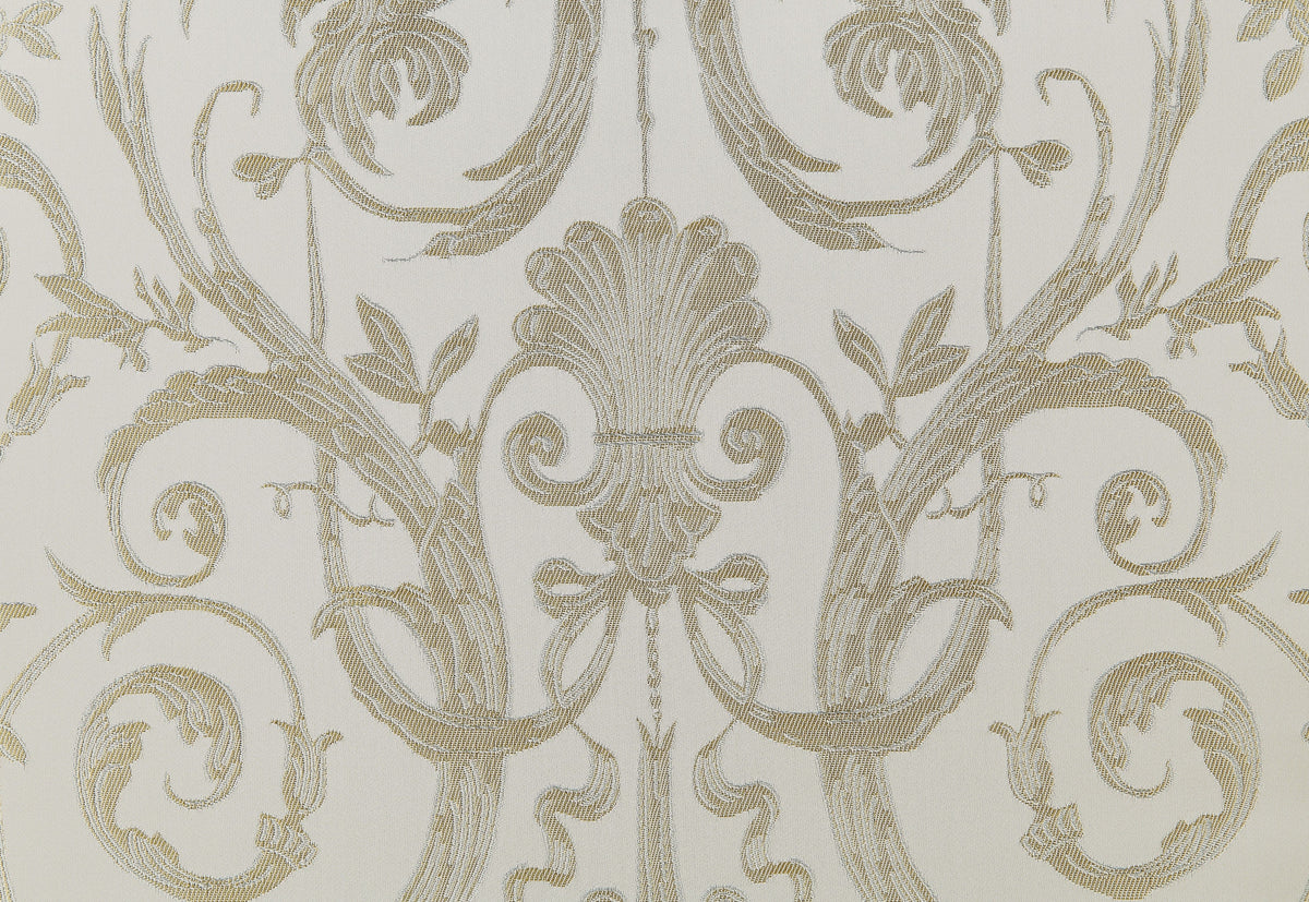 Acme Bently Nailhead Trim Fabric Upholstery Side Chair in Champagne (Set of 2)
