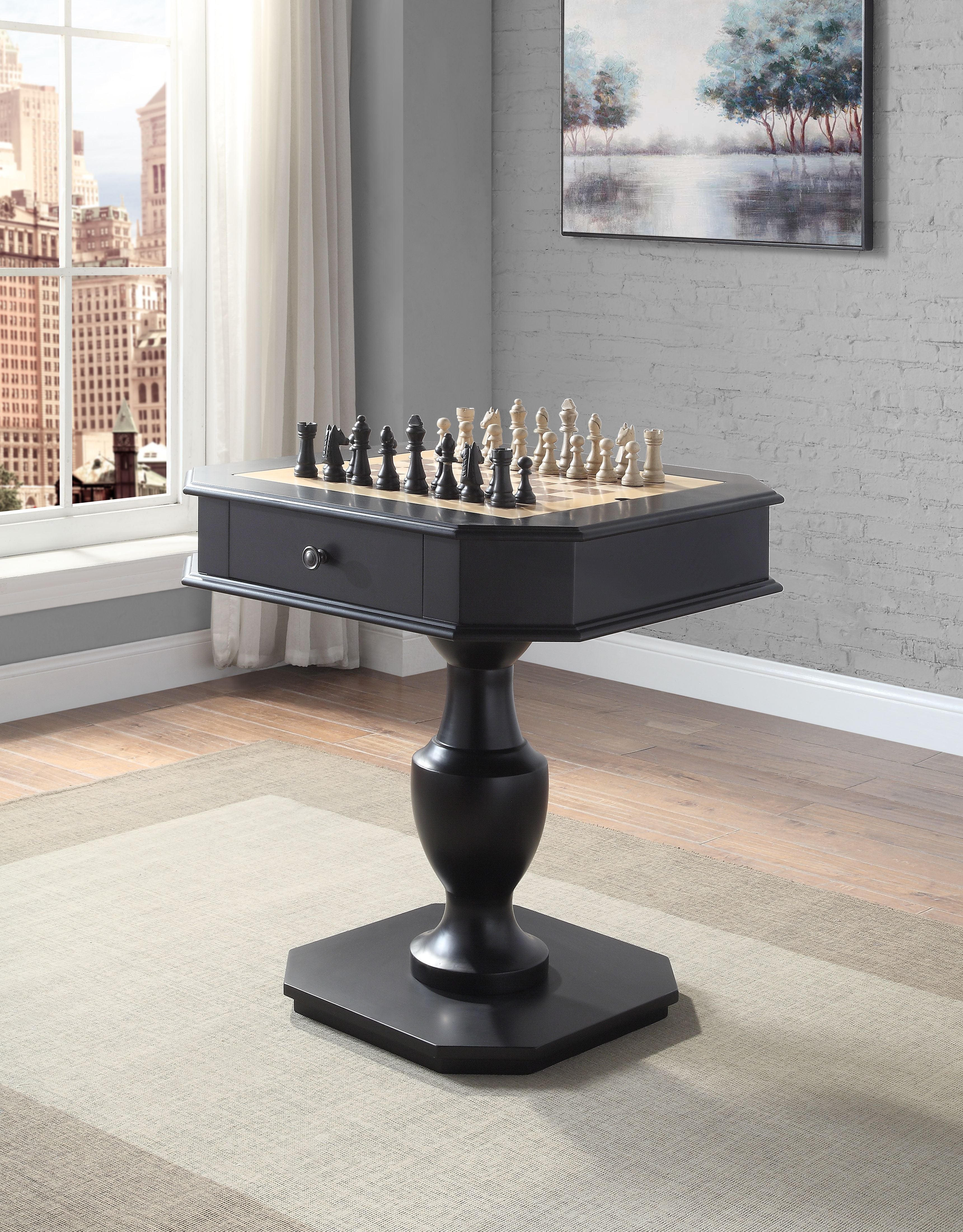AcME galini game Table in Black Finish Ac00861(D0102H7c1YT)