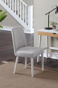 Taylor chair With White Leg And gray Fabric(D0102H7c2JP)