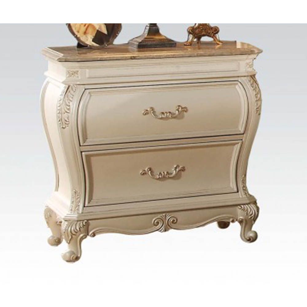 AcME chantelle Nightstand in Pearl White 23543(D0102H7c9B6)