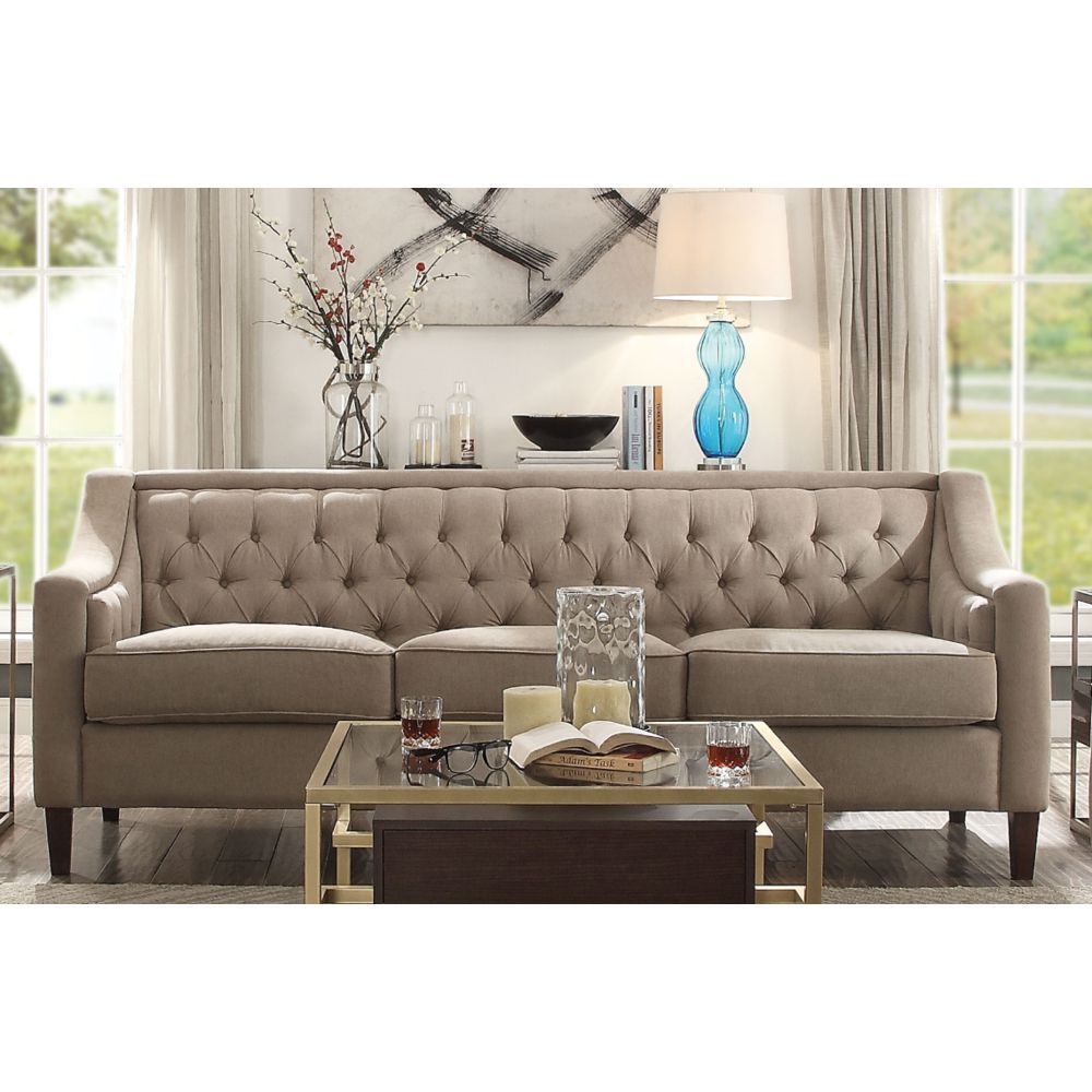 AcME Suzanne Sofa in Beige Fabric 54010(D0102H7cg28)