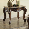 AcME Latisha End Table in Marble & Antique Oak 82147(D0102H7cJgX)