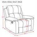 AcME Bina Recliner (Motion) in charcoal Polished Microfiber 59525(D0102H7cLHX)