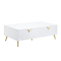 AcME gaines coffee Table, White High gloss Finish LV01139(D0102H7JL86)