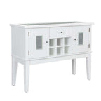 Acme Elizaveta Wooden Storage Server in Gray and White High Gloss