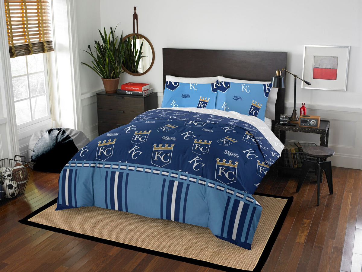 Kansas city OFFIcIAL MLB Full Bed In Bag Set(D0102H946IY)