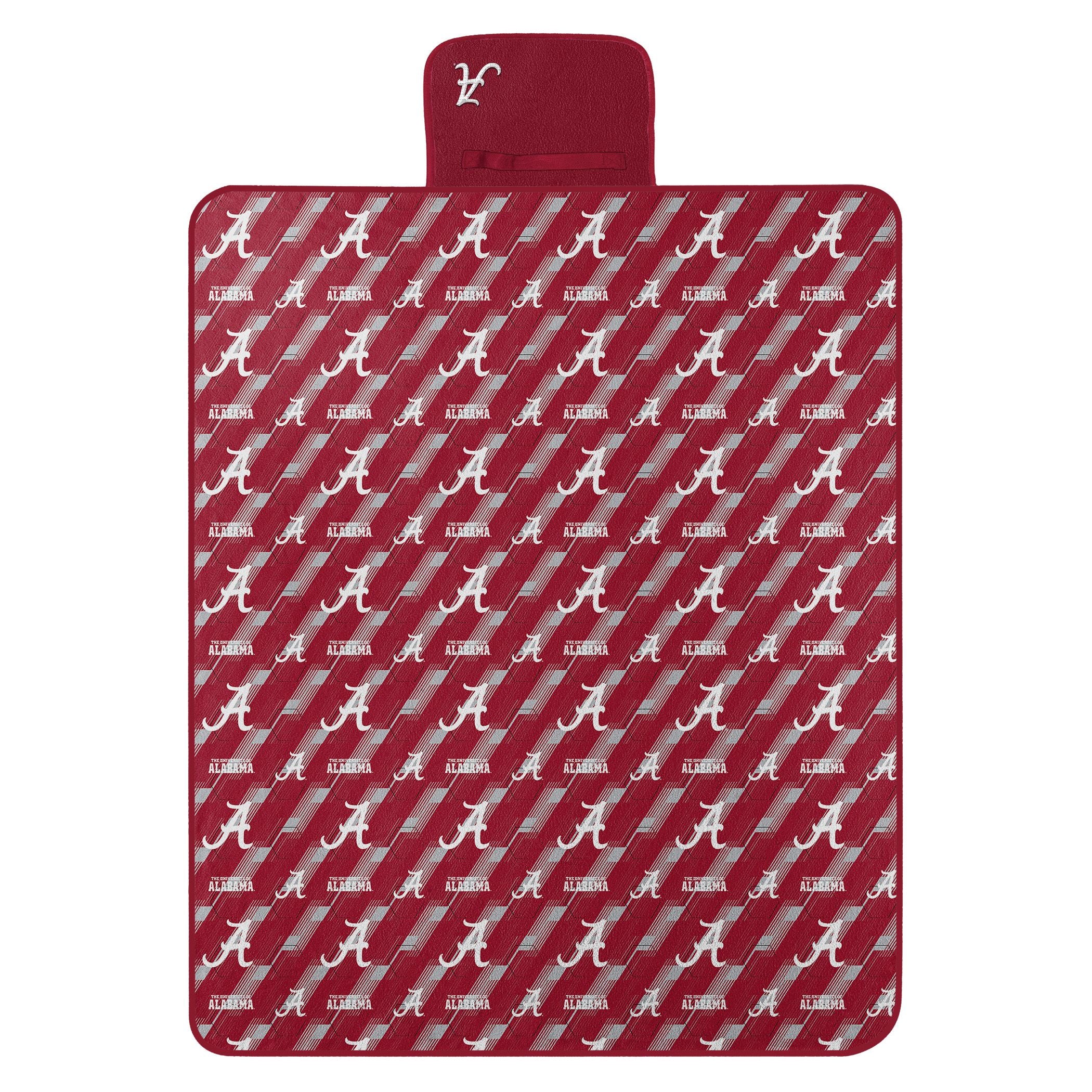 Alabama OFFIcIAL NcAA Hex Stripe Picnic Blanket 60 x 72(D0102H94c9U)