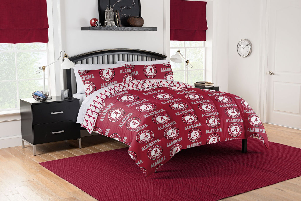Alabama crimson Tide Full Rotary Bed In a Bag Set(D0102H94cAU)