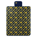 Michigan OFFIcIAL NcAA Hex Stripe Picnic Blanket 60 x 72(D0102H94cDU)