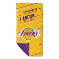 Lakers OFFIcIAL NBA Splitter Beach Towel & Mesh Bag Set 32 x 64(D0102H94M7A)