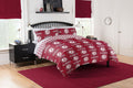 Alabama crimson Tide Rotary Queen Bed In a Bag Set(D0102H94VBW)