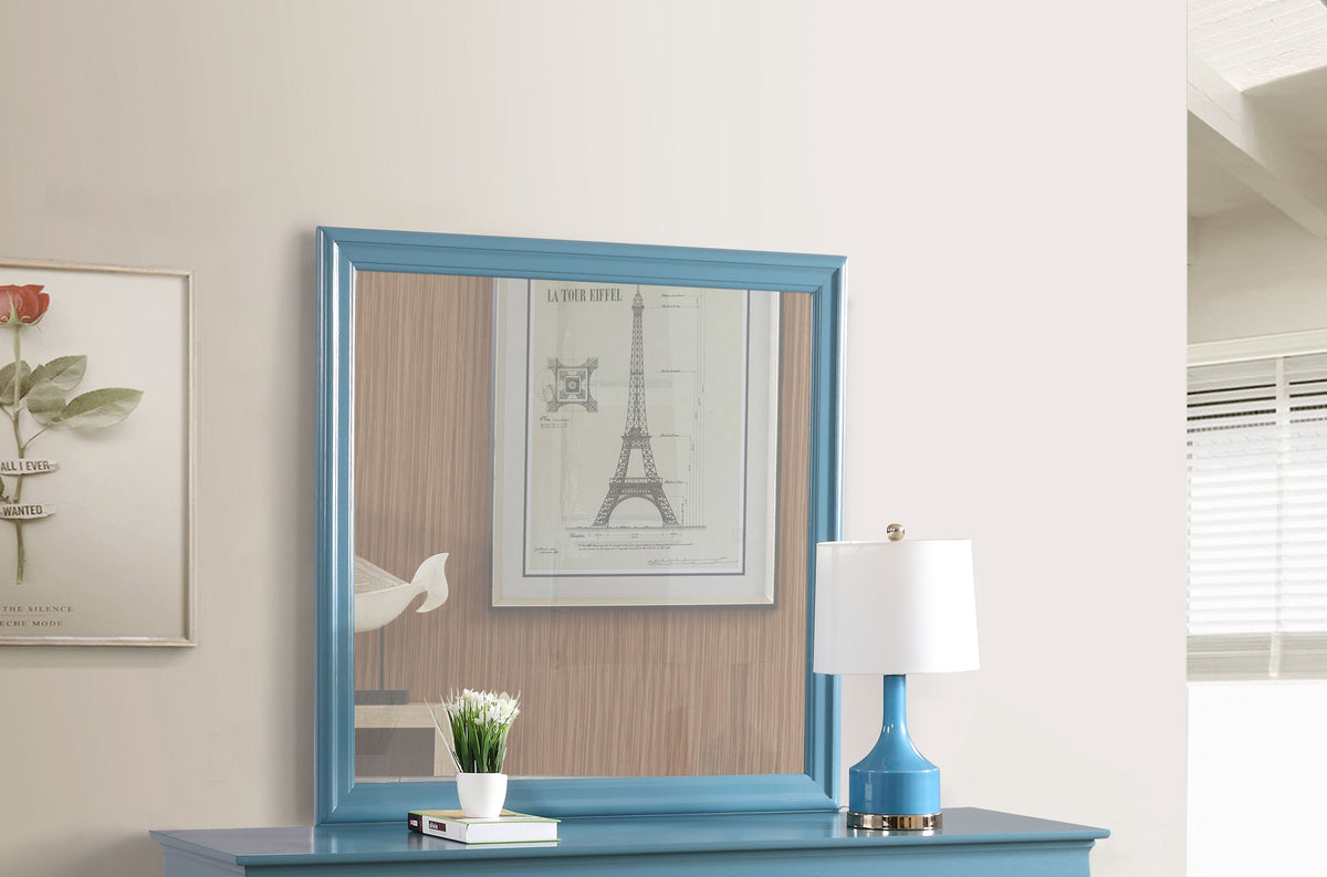 Glory Furniture Louis Phillipe G3180-M Mirror , Teal