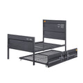 Gunmetal Full Platform Bed