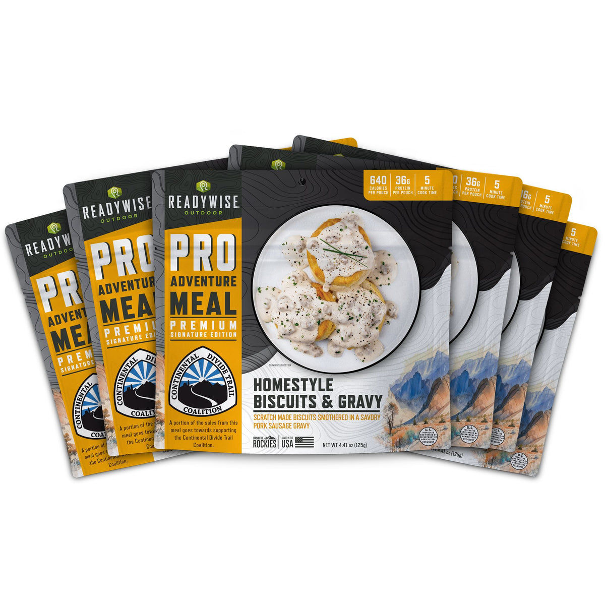 6 CT ReadyWise Pro Adventure Meal Homestyle Biscuits & Gravy with Sausage