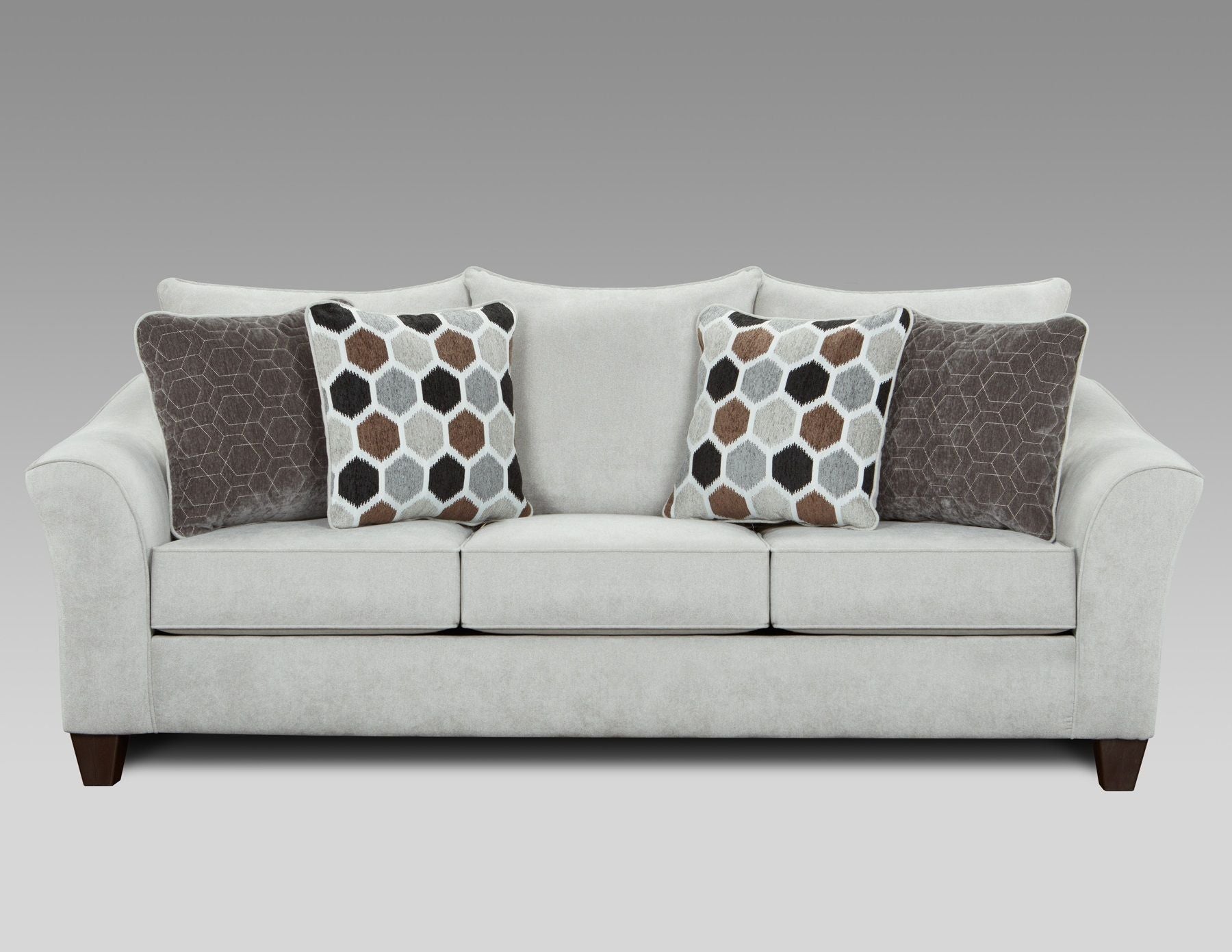 Camero Fabric Pillowback Sofa