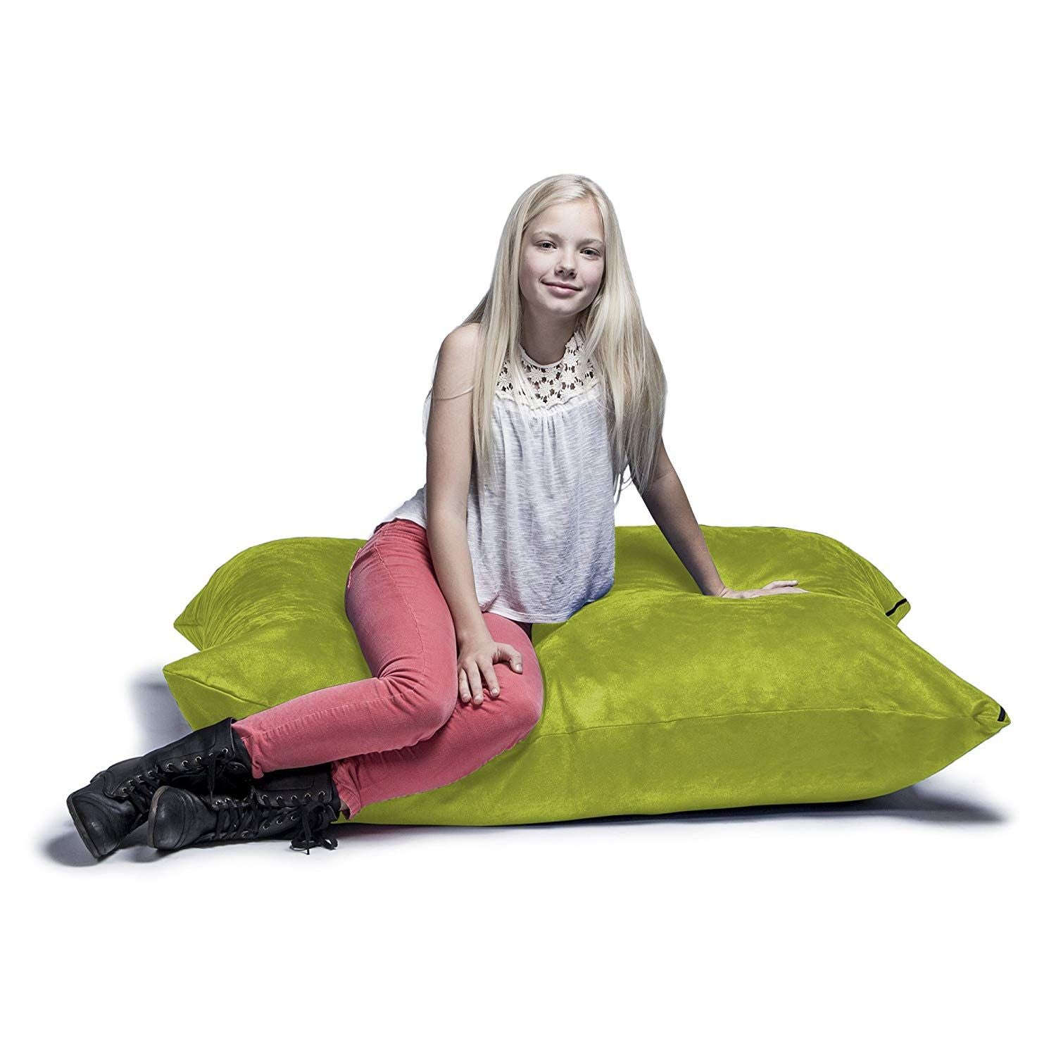 Jaxx 3.5 Ft Pillow Saxx Kids Bean Bag, Lime