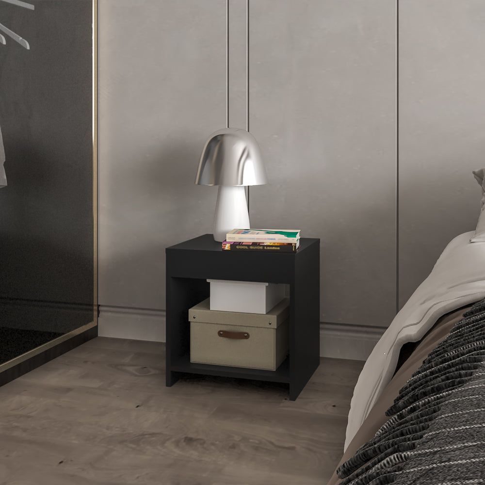 Nightstand Elaine, Bedroom, Black