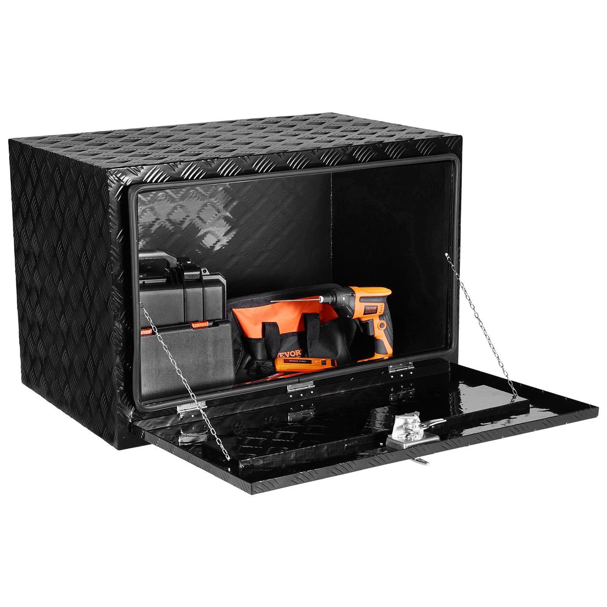 Vevor Underbody Aluminum Truck Tool Box 36' X 24' X 24' Trailer Rv Tool Storage