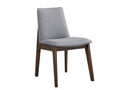 ACME kaela Side Chair (Set-2), Light Gray Fabric & Walnut Finish DN02926