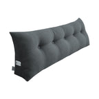 Soga 100Cm Dark Grey Triangular Wedge Bed Pillow Headboard Backrest Bedside Tatami Cushion Home Decor
