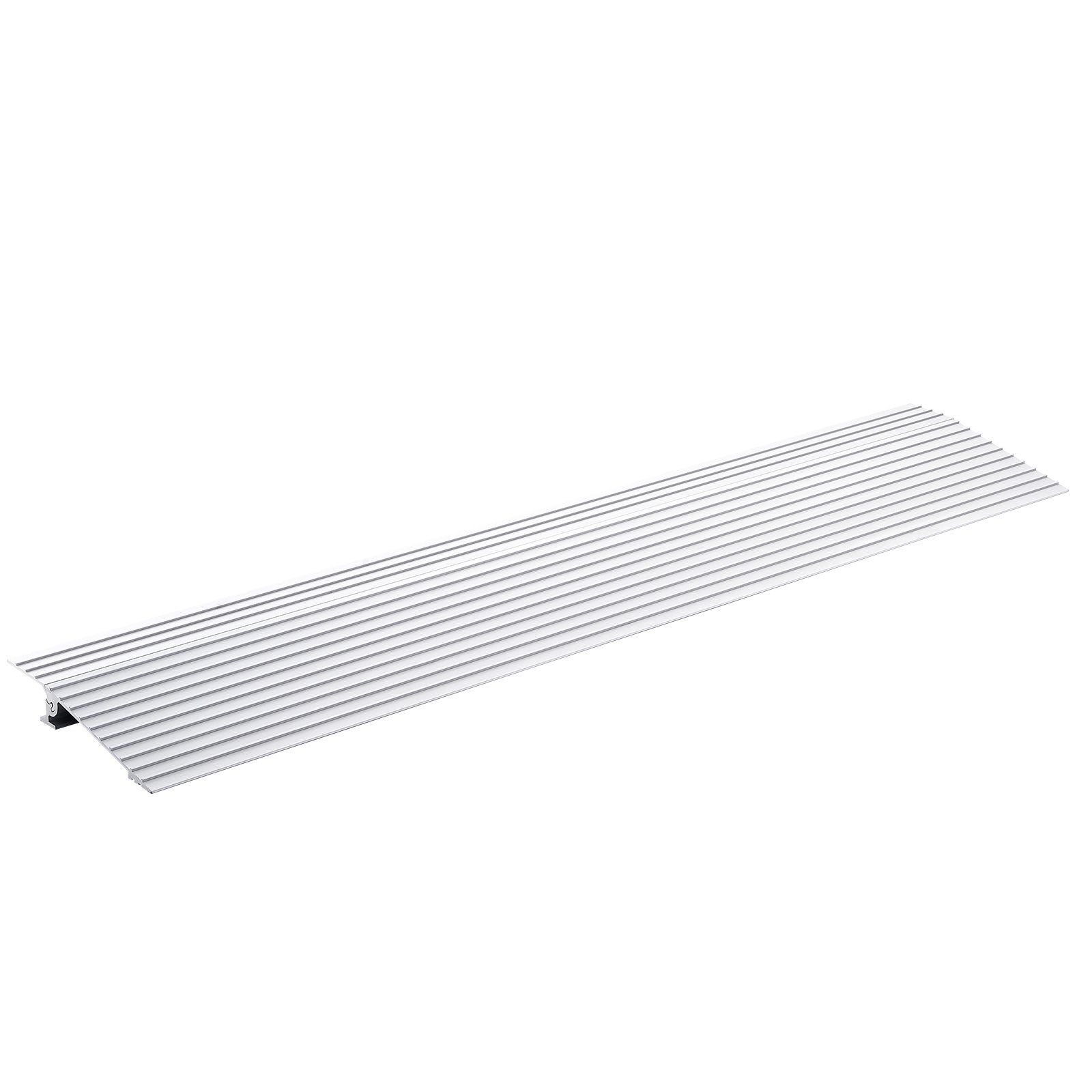 VEVOR Door Threshold Ramp, 1 Rise, 800 lbs Load Capacity, Door Ramp for Wheelchairs, Aluminum Threshold Ramp for Doorways, Adjus