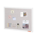 Vevor 30'X20' White Cork Board With Linen Surface Wall-Mounted Bulletin Board