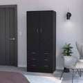 Armoire Ramey, Bedroom, Black