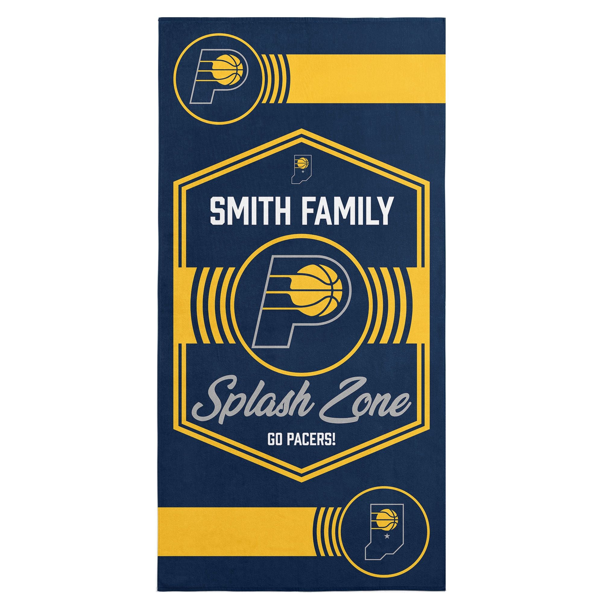 NBA Indiana Pacers Dominion Personalized Beach Towel 3060 Inches