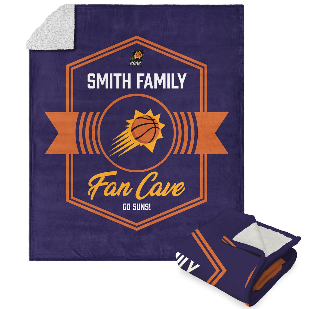 Nba Phoenix Suns Dominion Personalized Silk Touch Sherpa Throw Blanket 50X60 Inches