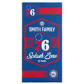 NBA Philadelphia 76ers Dominion Personalized Beach Towel 3060 Inches