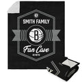 Nba Brooklyn Nets Dominion Personalized Silk Touch Sherpa Throw Blanket 50X60 Inches